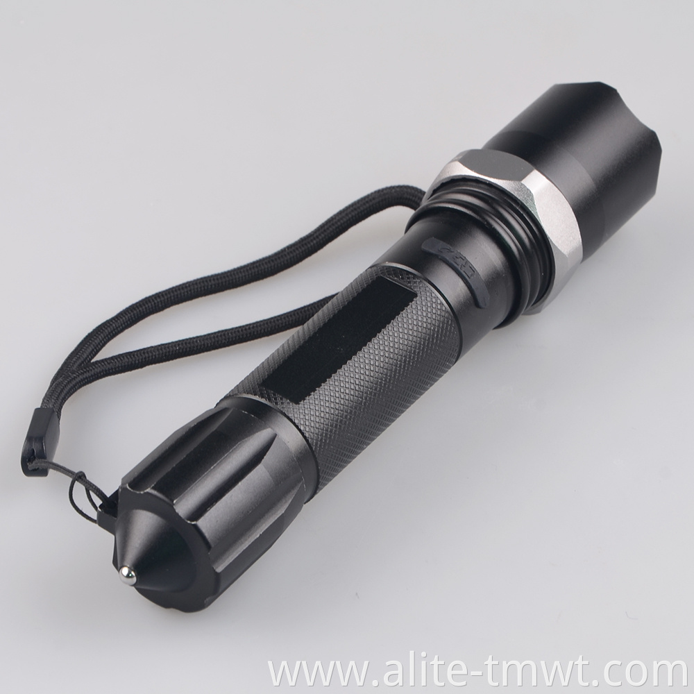white uv 395nm 2 in 1 dual led light 18650 or AAA Battery Powered UV zoomable flashlight